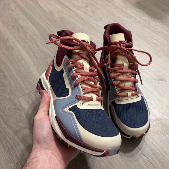 Like New APL Techloom Defender Seakers Size 7 Color Blue Cream Pink - Picture 4 of 10